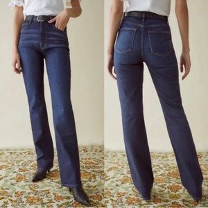 Reformation Peyton Jean in Aegean NWT 26